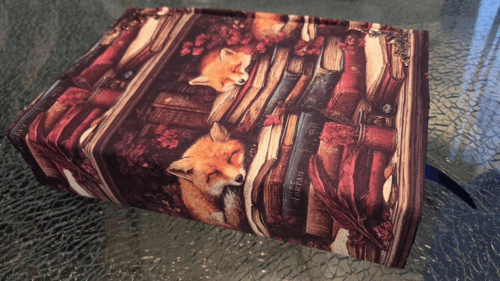 Hoes voor om een boek met vosjes er op.