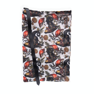 Boekenhoes - heksenhoedjes met paddenstoelen op wit